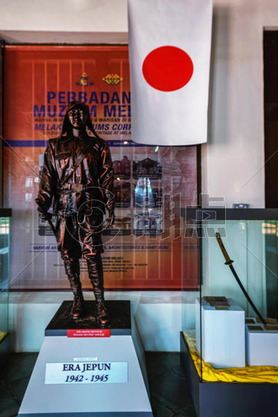 马六甲历史博物馆日本殖民者雕像图片素材免费下载