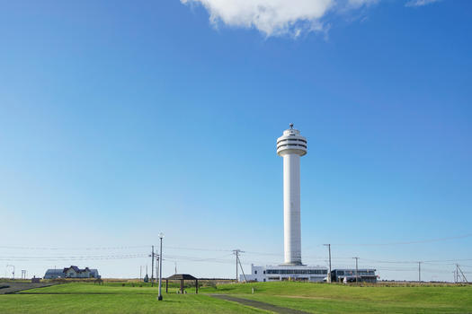 日本北海道最东端灯塔图片素材免费下载