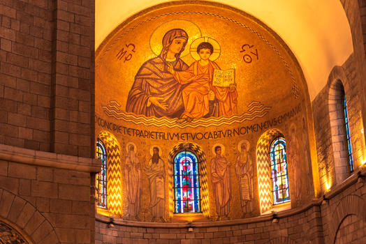 圣母升天教堂内景图片素材免费下载