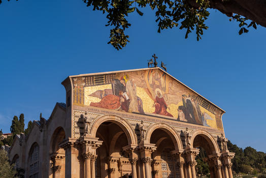 耶路撒冷客西马尼园万国教堂图片素材免费下载