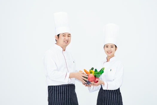 厨师与水果蔬菜图片素材免费下载