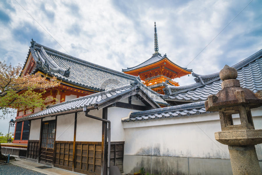 日本京都清水寺春季图片素材免费下载