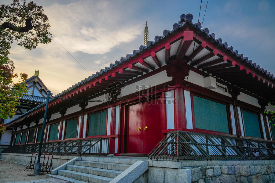 日本大阪四天王寺建筑图片素材免费下载