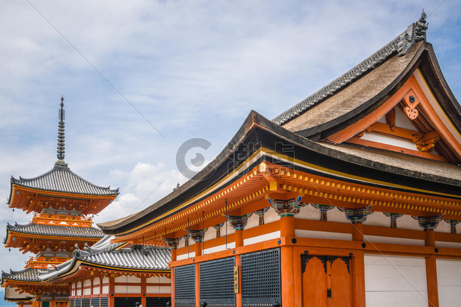 日本京都清水寺春季图片素材免费下载
