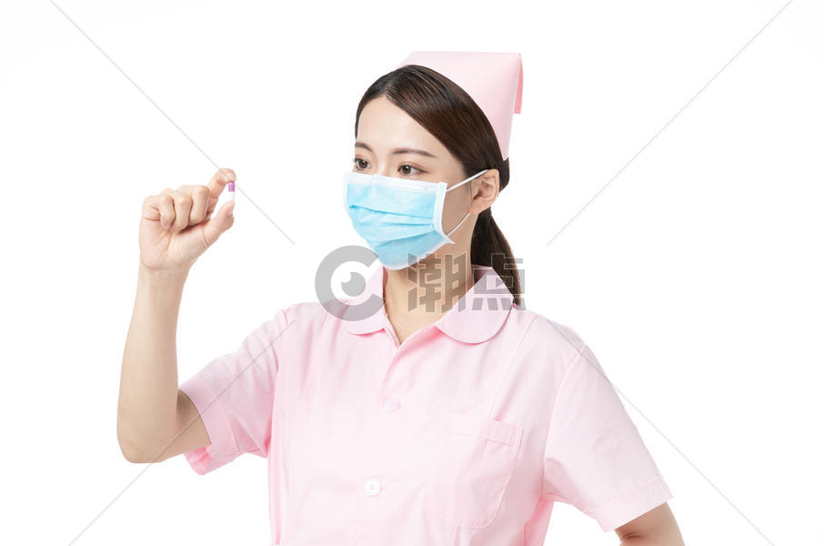女性护士药品展示图片素材免费下载