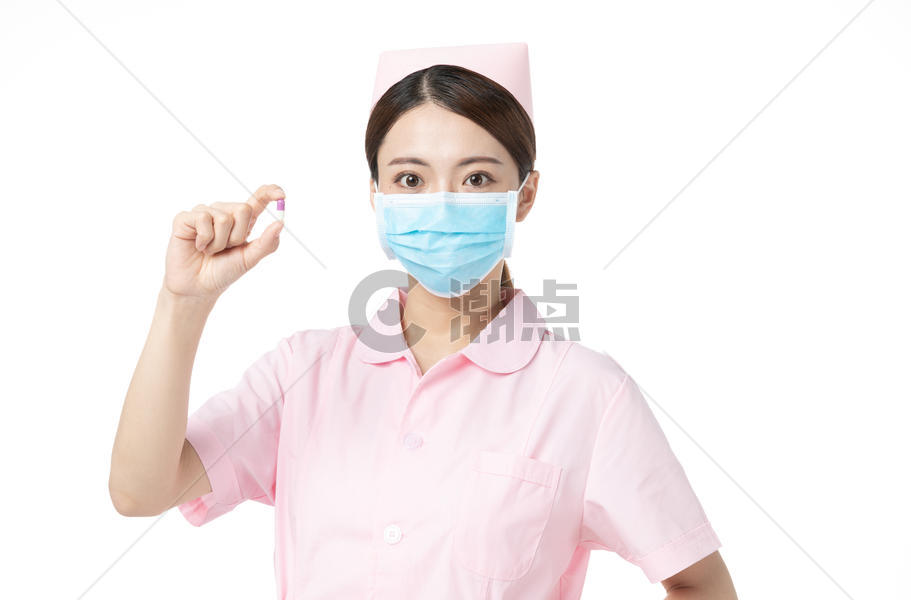 女性护士药品展示图片素材免费下载