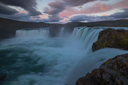 冰岛众神瀑布图片素材免费下载