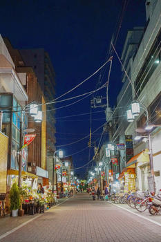 日本东京板桥街景夜景图片素材免费下载