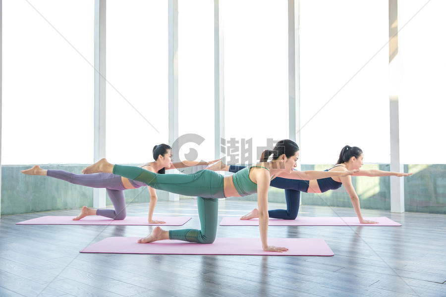 女性瑜伽锻炼图片素材免费下载