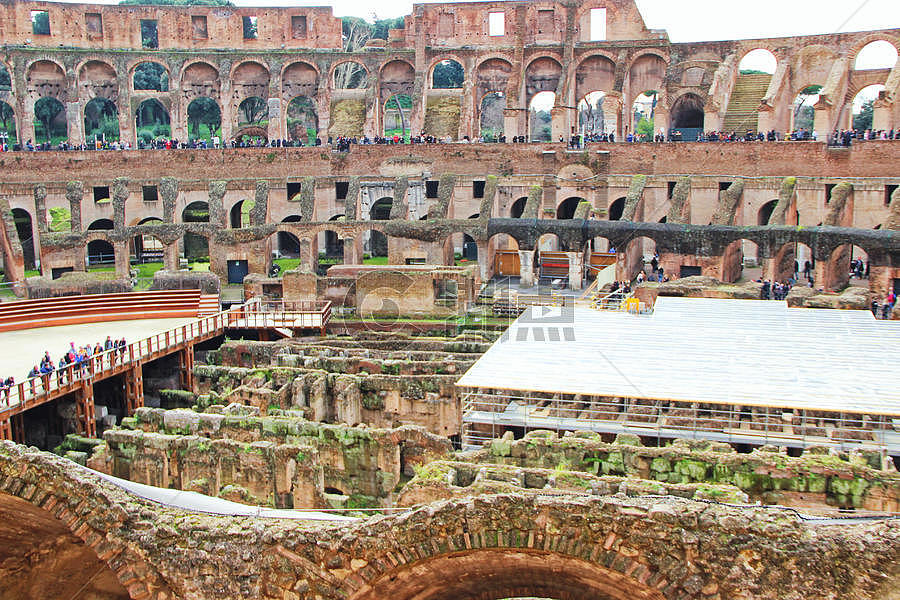 罗马斗兽场古代遗址图片素材免费下载