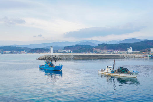 韩国襄阳渔船图片素材免费下载