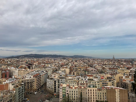 西班牙第二大城市巴塞罗那城市风光图片素材免费下载