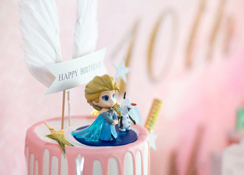 粉色生日蛋糕图片素材免费下载