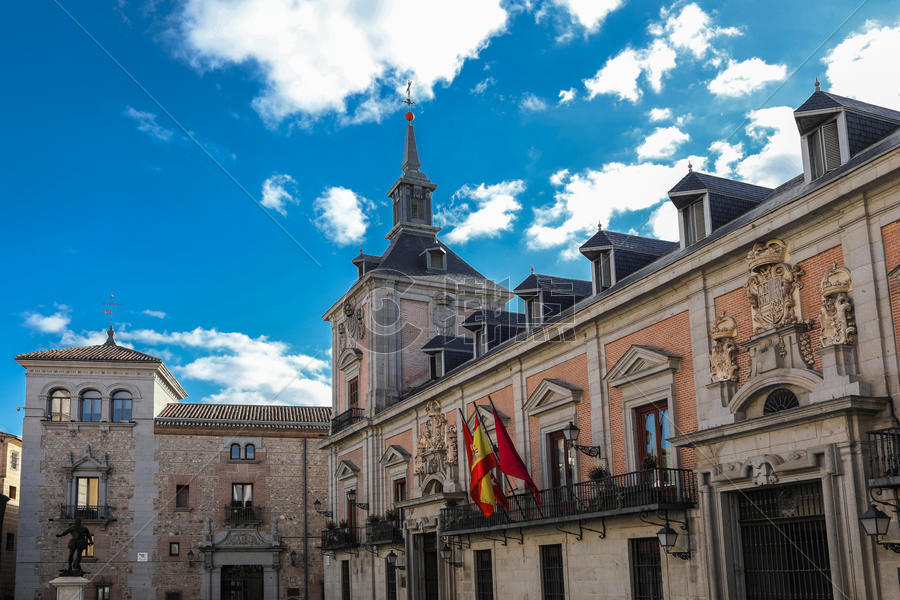 西班牙马德里市政广场图片素材免费下载