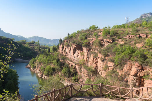 郑州伏羲大峡谷风光图片素材免费下载