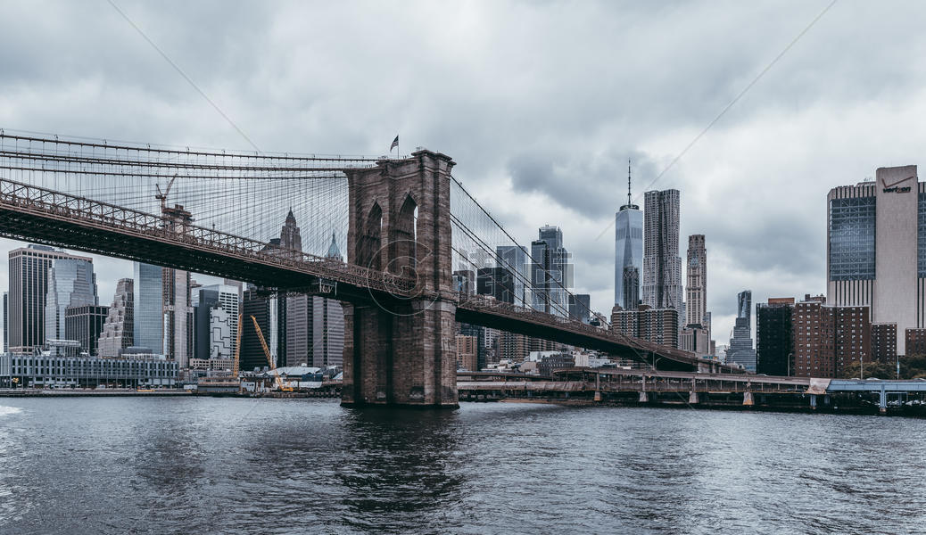 从布鲁克林大桥看世界贸易中心图片素材免费下载