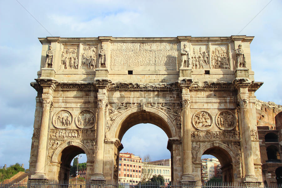 古罗马凯旋门遗址图片素材免费下载