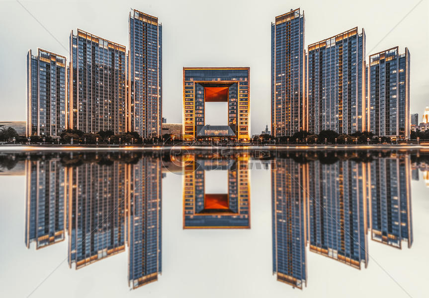 天津城市风光天津门图片素材免费下载