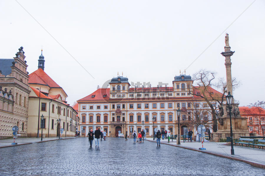布拉格城堡广场图片素材免费下载