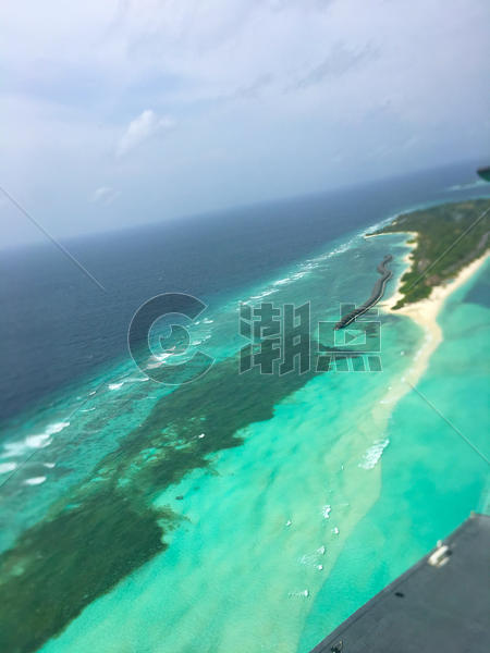 马尔代夫水飞航拍图片素材免费下载