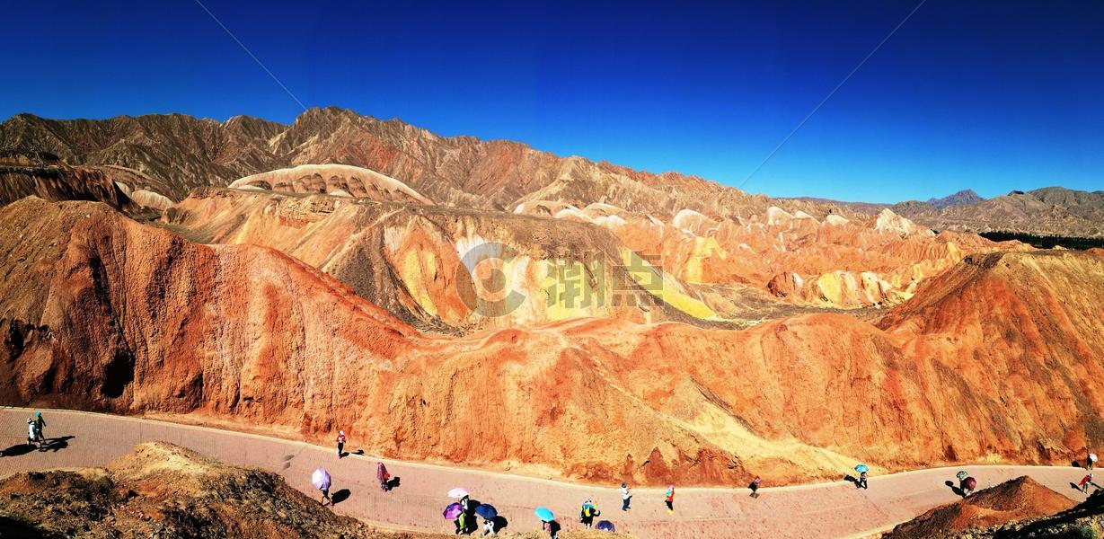 大西北张掖国家地质公园丹霞地貌图片素材免费下载