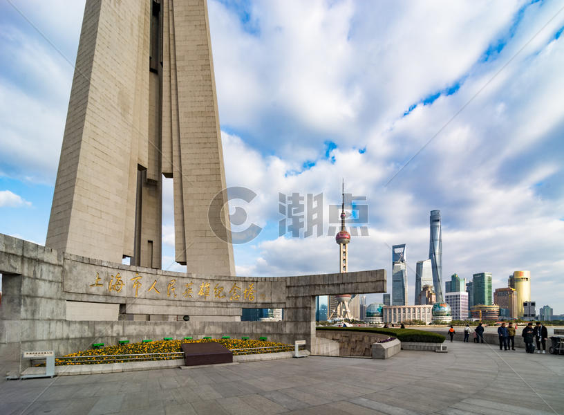 上海旅游地标上海市人民英雄纪念塔图片素材免费下载