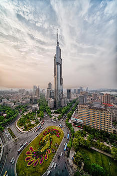 南京最高楼紫峰大厦图片素材免费下载