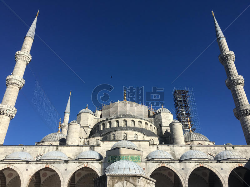 伊斯坦布尔老城区建筑群图片素材免费下载