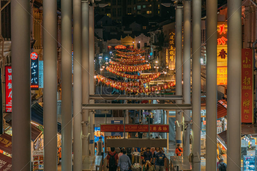 新加坡牛车水夜市图片素材免费下载