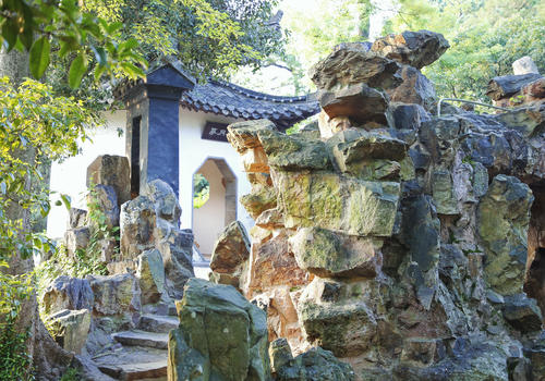 扬州大明寺庭院图片素材免费下载