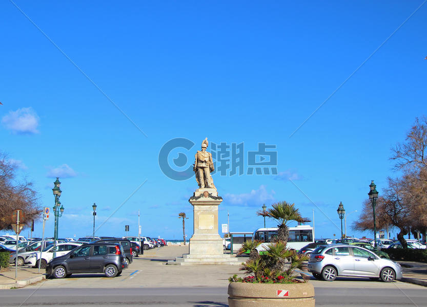 西西里岛特拉帕尼城市广场图片素材免费下载