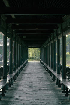 中式古风长廊图片素材免费下载