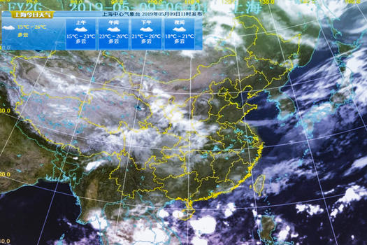 上海气象卫星图图片素材免费下载