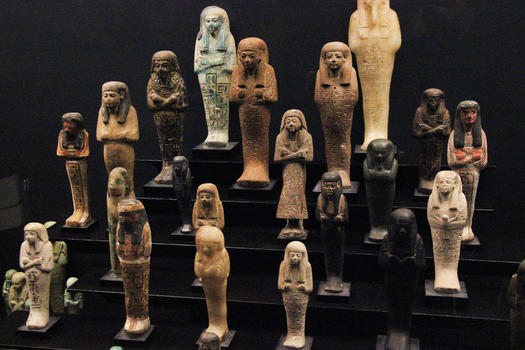 梵蒂冈博物馆古埃及陶俑图片素材免费下载