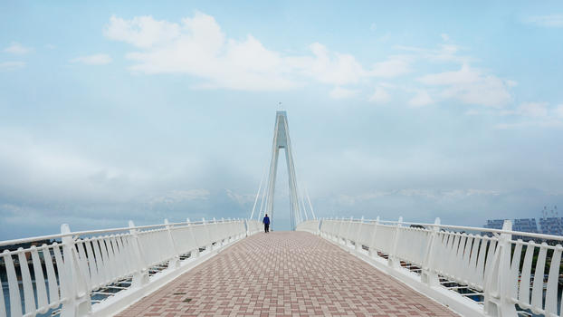 台湾淡水情人桥图片素材免费下载