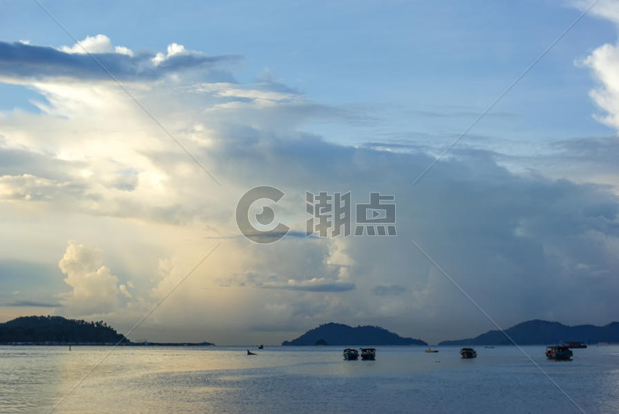 马来西亚沙巴海边风光图片素材免费下载