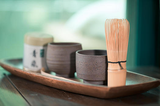 日式抹茶茶具套装图片素材免费下载