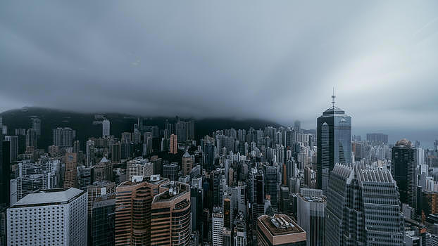 雨中香港图片素材免费下载