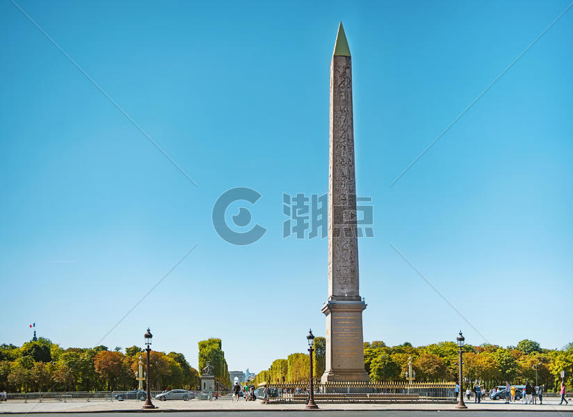 法国巴黎协和广场方尖碑图片素材免费下载