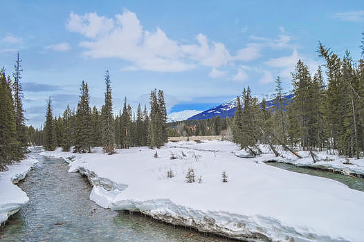 加拿大落基山雪山冰川图片素材免费下载