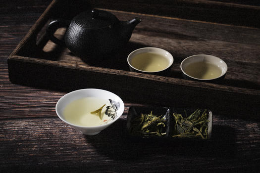 三杯杭州龙井茶图片素材免费下载