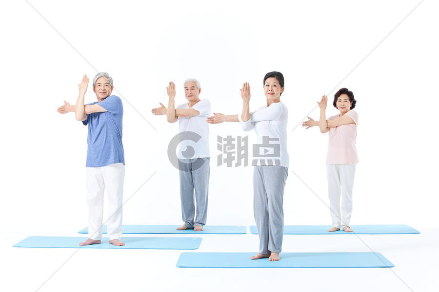 老年人瑜伽图片素材免费下载
