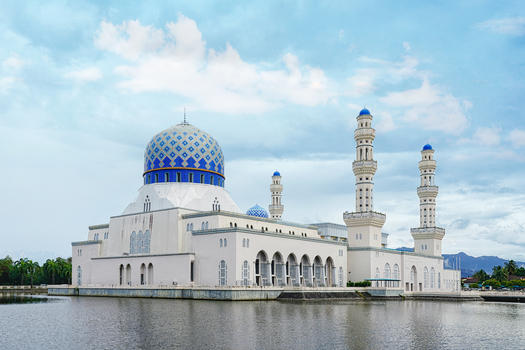 亚庇水上清真寺图片素材免费下载