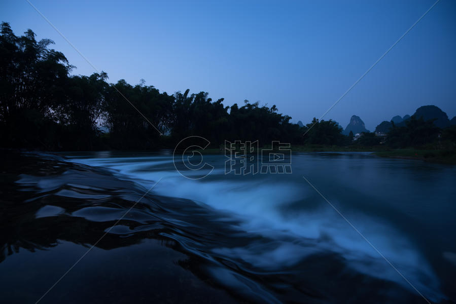 桂林山水夜色图片素材免费下载
