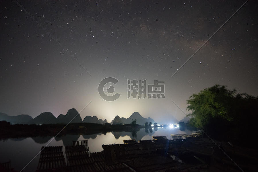 桂林星空图片素材免费下载