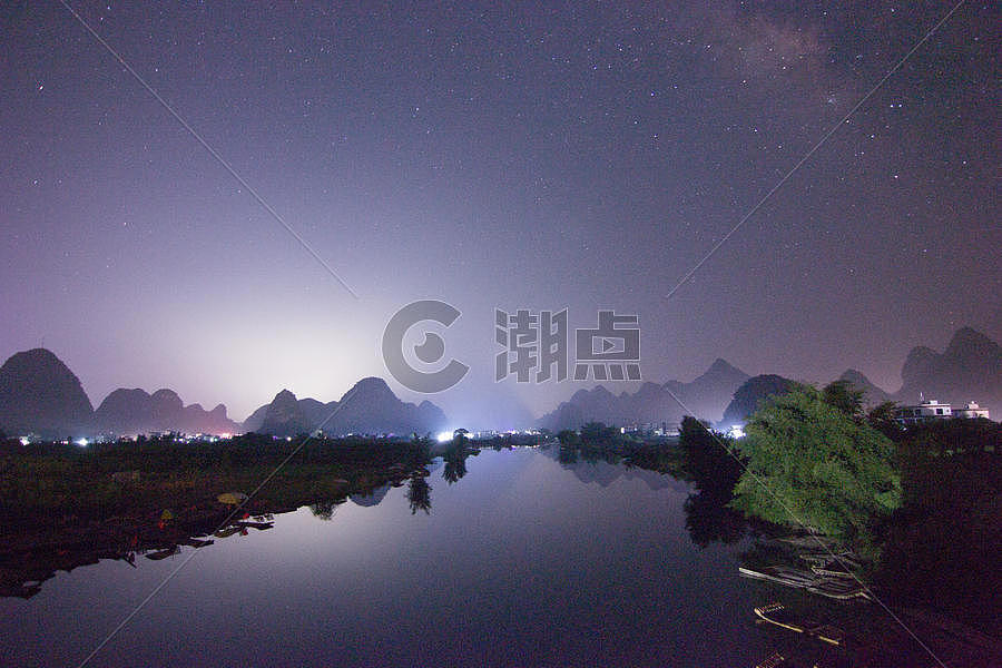 桂林星空图片素材免费下载