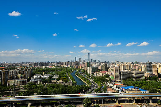 北京CBD城市全景图片素材免费下载