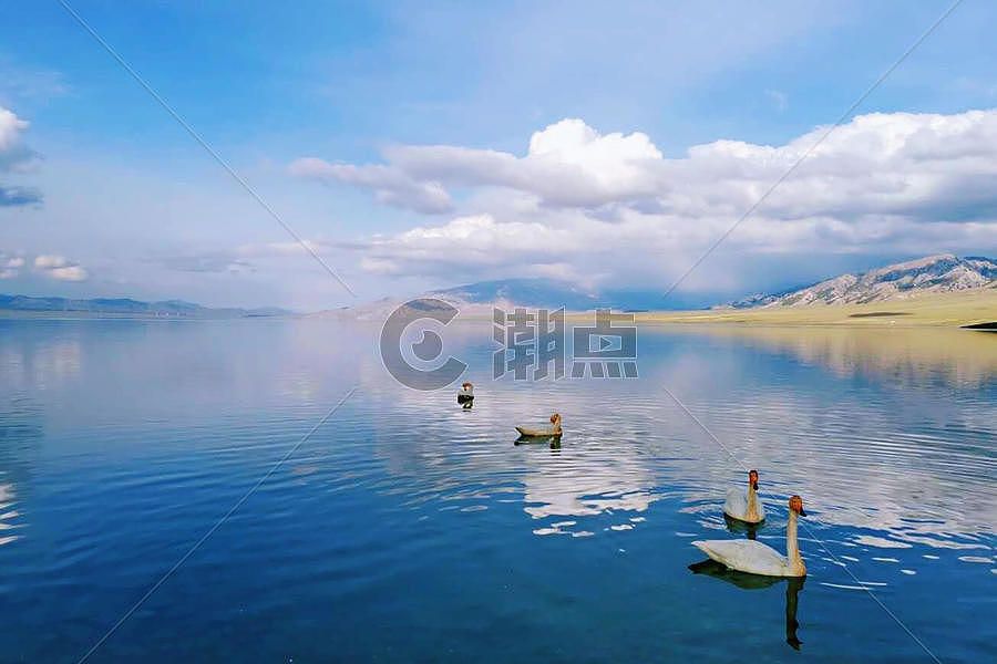赛里木湖图片素材免费下载