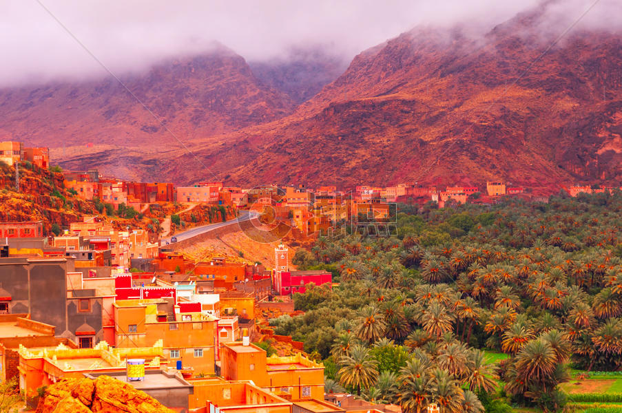 摩洛哥村落图片素材免费下载