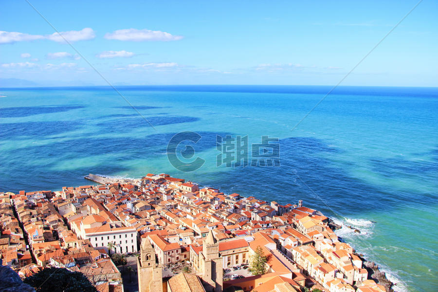 意大利西西里岛切法卢风景图片素材免费下载